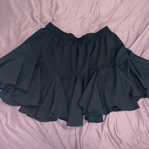 Short black skirt